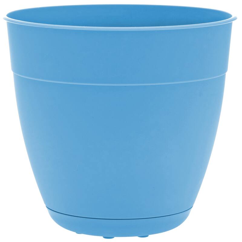 Bloem Dayton Planter With Saucer 20" Ocean Blue 100 Recycled
